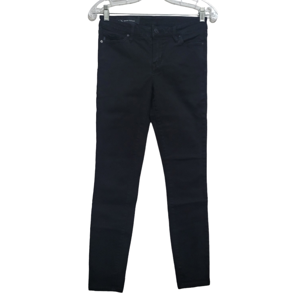 Armani Exchange Black Mid Rise Super Skinny Jeans 28R